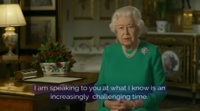 英国女王演讲全文：我们终将会与美好的日子重逢
