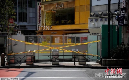 资料图:东京空旷的街道。 资料图:东京空旷的街道。