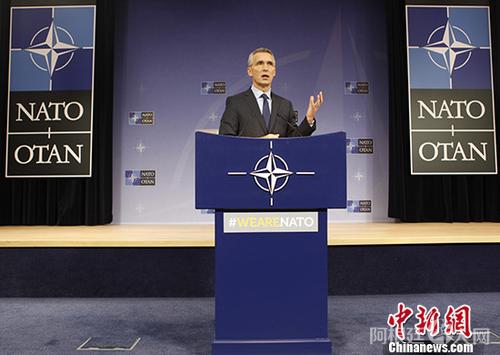 资料图：北约秘书长斯托尔滕贝格。 中新社记者 德永健 摄