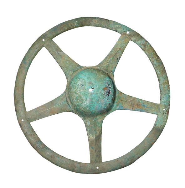 青铜太阳轮。图片来源：三星堆博物馆网站