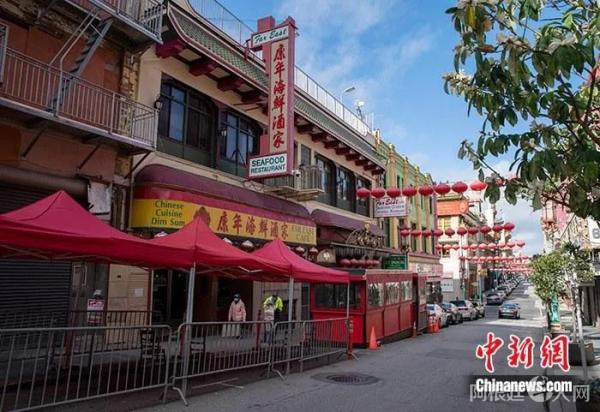 图片资料图:图为美国旧金山唐人街“康年海鲜酒家” 。中新社记者 刘关关 摄 图片资料图:图为美国旧金山唐人街“康年海鲜酒家” 。中新社记者 刘关关 摄