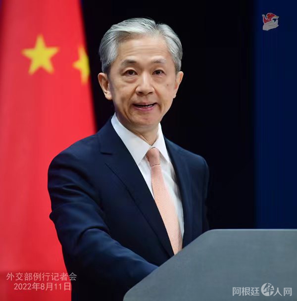 外交部发言人汪文斌。 薛伟 摄