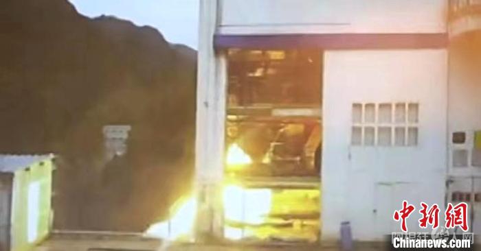 图为试车现场。 航天科技六院供图 图为试车现场。 航天科技六院供图