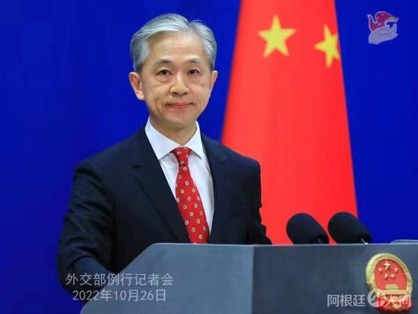 外交部发言人汪文斌。 薛伟 摄 外交部发言人汪文斌。 薛伟 摄