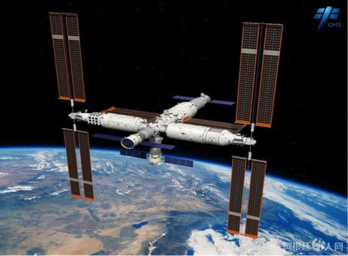 图为中国空间站示意图 来源:中国载人航天工程办公室 图为中国空间站示意图 来源:中国载人航天工程办公室