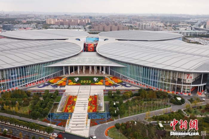 航拍国家会展中心(上海)。 殷立勤 摄 航拍国家会展中心(上海)。 殷立勤 摄