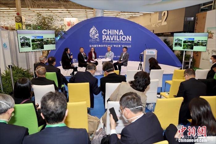 “坚持人与自然和谐共生 共建清洁美丽世界”边会现场。 余瑞冬 摄 “坚持人与自然和谐共生 共建清洁美丽世界”边会现场。 余瑞冬 摄