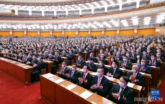 3月4日，中国人民政治协商会议第十四届全国委员会第一次会议在北京人民大会堂开幕。新华社记者 姚大伟 摄