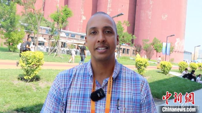 尼加拉瓜驻华大使迈克尔·坎贝尔。中新财经记者吴家驹摄