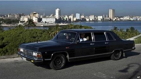 古巴前领导人专车摇身变成哈瓦那街头出租车（图）