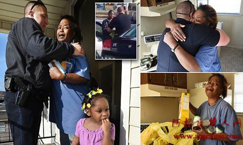 美警察为穷小偷送去两车食物 网友狂赞