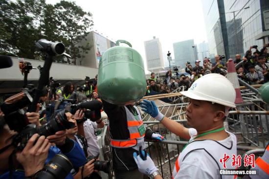 香港金钟禁令范围内清障完成 全面清障首阶段结束