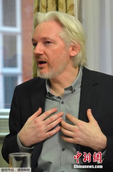 　资料图：“维基解密”网站创始人阿桑奇