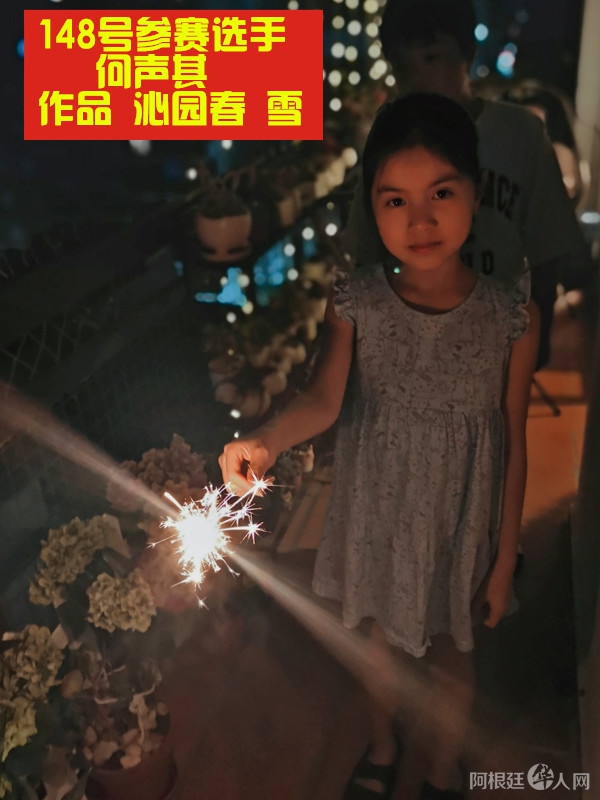 照片,阿根廷148号参赛选手 何声其 作品 沁园春 雪_副本